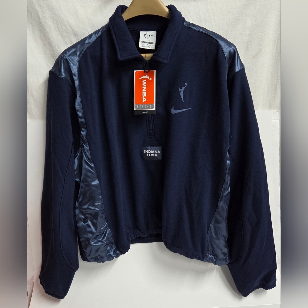 Nike WNBA Indiana Fever 1/4 Zip Jacket Oversized L. NEW!